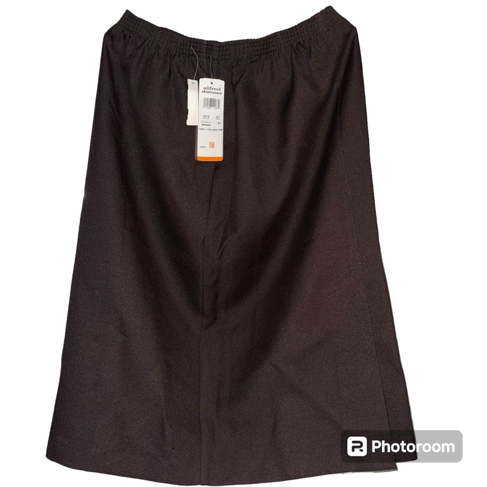 Alfred Dunner Brown Skirt Made in the USA